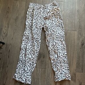 Victoria's Secret Grey and White Leopard Print Pants
